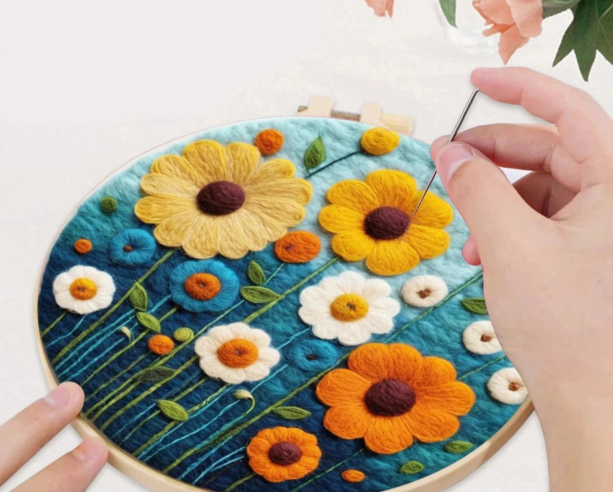 Nadelfilzset - Blumen