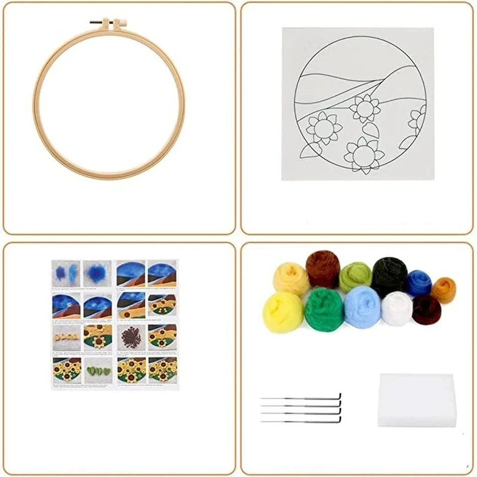 Nadelfilzset - Land und Meer